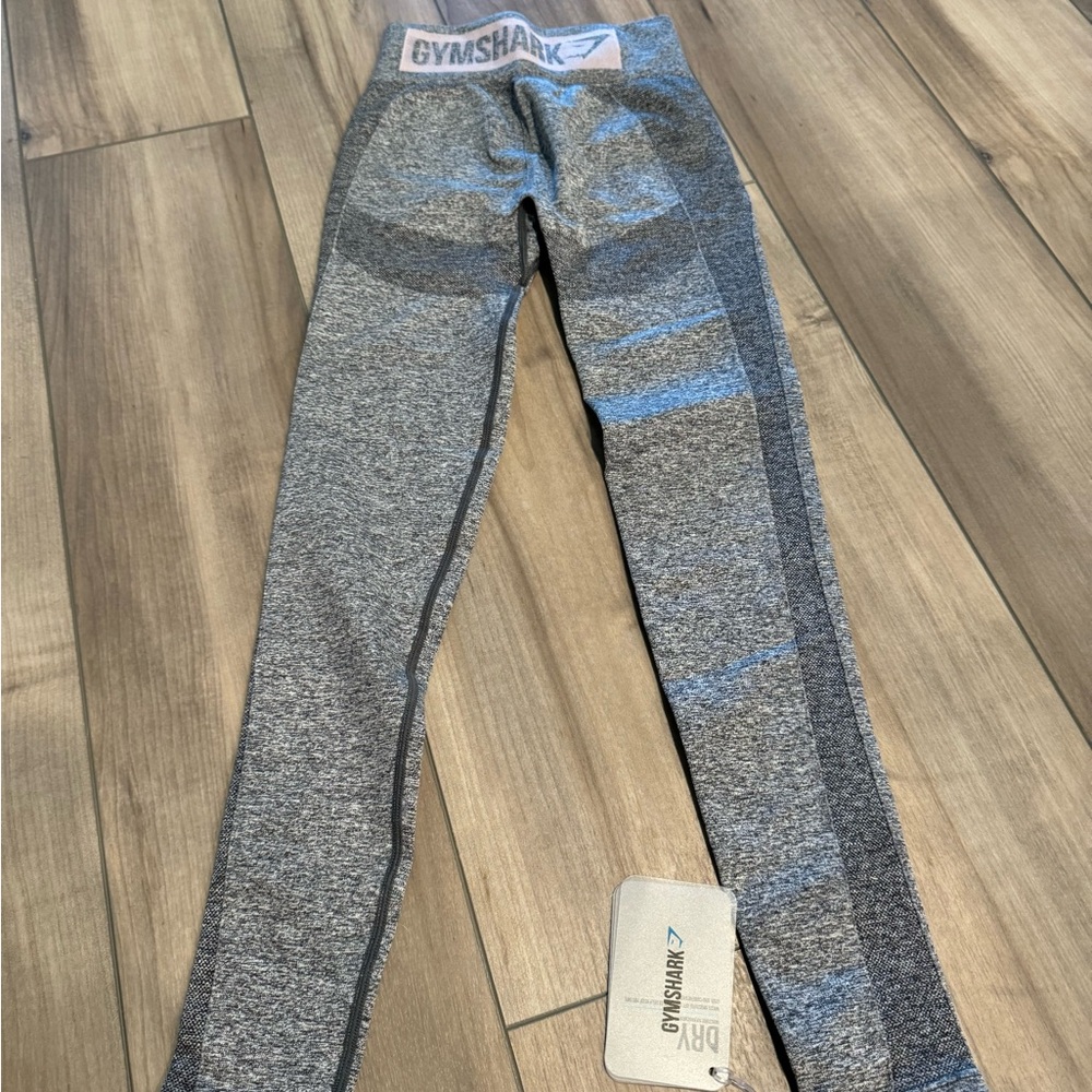 gymshark flex leggings charcoal marl/ pastel grape